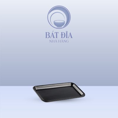 Khay Khăn Mặt Melamine Đen