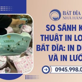 Kỹ thuật in logo lên bát đĩa nhà hàng
