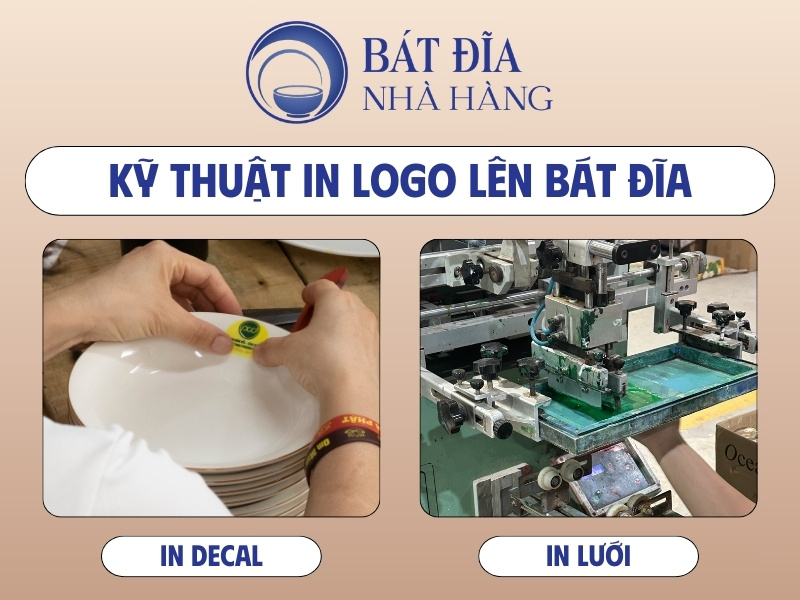 Kỹ thuật in logo lên bát đĩa