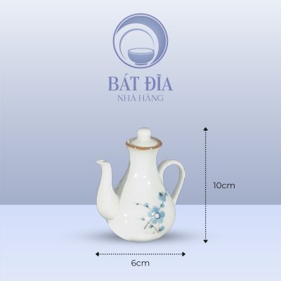 Kích Thước Lọ Mắm Men Kem Hoa Đào Xanh