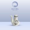 Lọ Mắm Men Kem Vẽ Sen Nâu