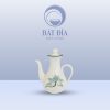 Lọ Mắm Men Kem Vẽ Sen Xanh