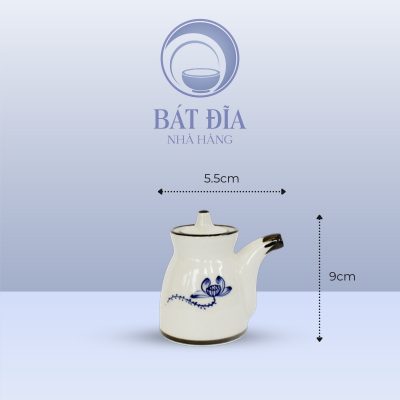Kích Thước Lọ Mắm Men Trắng Vẽ Sen Lam