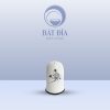 Lọ Tiêu Men Kem Vẽ Sen Nâu