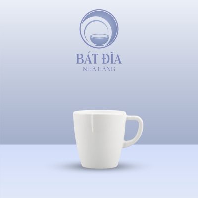 Ly Machiato Dày Cao Melamine Trắng