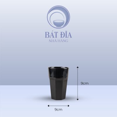 Kích Thước Ly Trà Đá Cao Melamine Đen