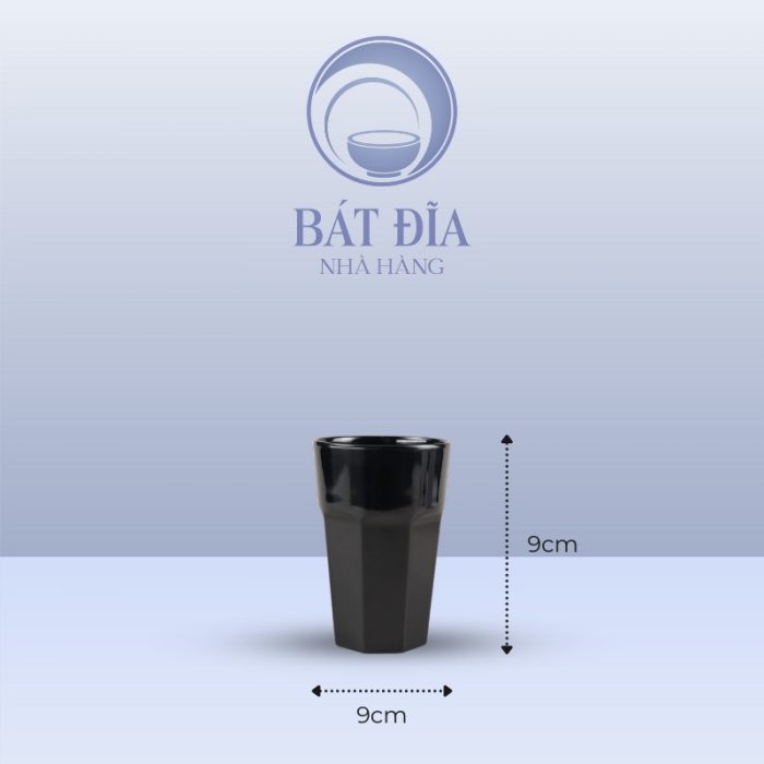 Kích Thước Ly Trà Đá Cao Melamine Đen