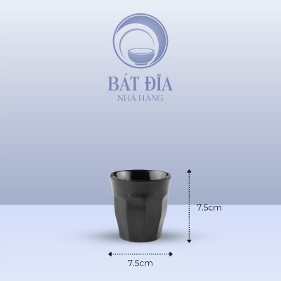 Kích Thước Ly Trà Đá Thấp Melamine Đen