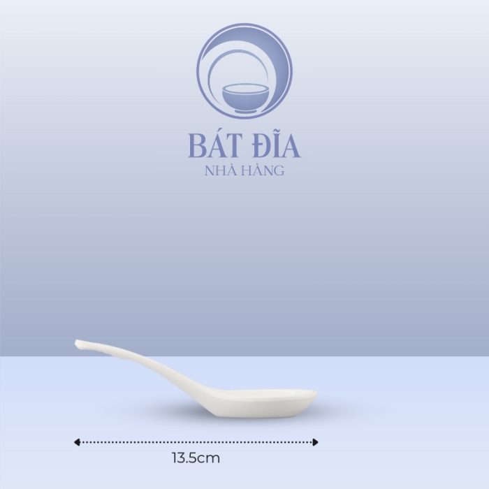 Kích Thước Muỗng Cơm Melamine Trắng