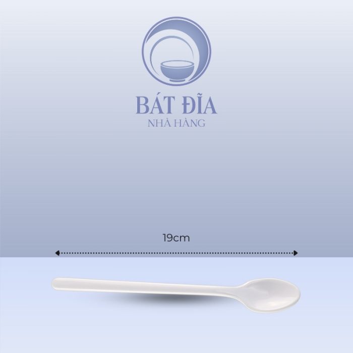Kích Thước Muỗng Soda Melamine Trắng