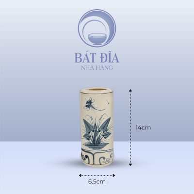 Kích Thước Ống Đũa Men Rạn Vẽ Chuồn Xanh
