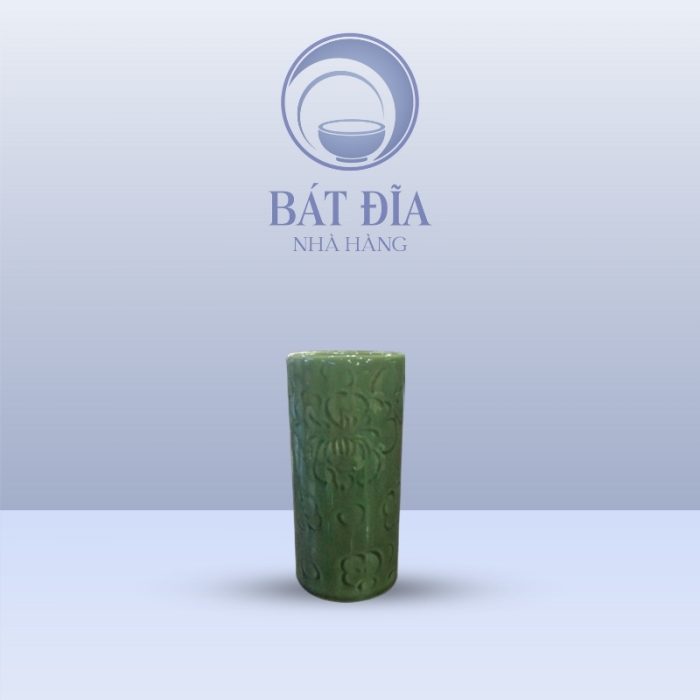 Ống Đũa Men Xanh Hoa Bèo