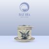 Phin Cà Phê Men Rạn Vẽ Chuồn Xanh