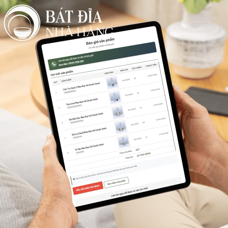 Báo giá đơn đặt hàng