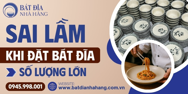 Sai Lỗi Khi Lựa Chọn Bộ Bát Đĩa Nhà Hàng Phù Hợp Công Năng