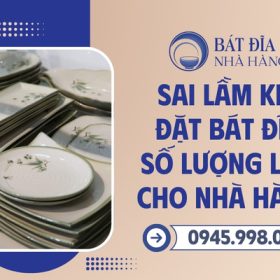 Sai lầm phổ biến khi đặt bát đĩa nhà hàng