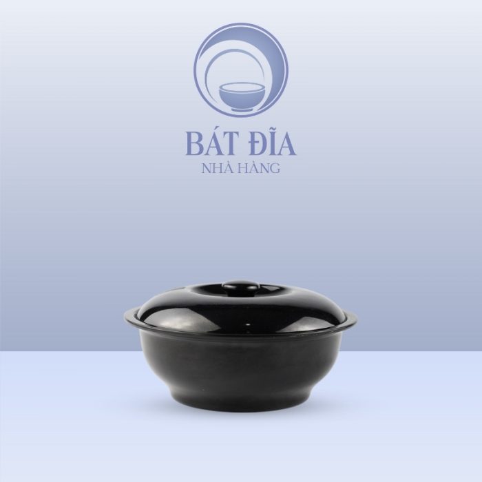 Thố Cơm Melamine Đen