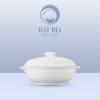Thố Cơm Oval Melamine Trắng