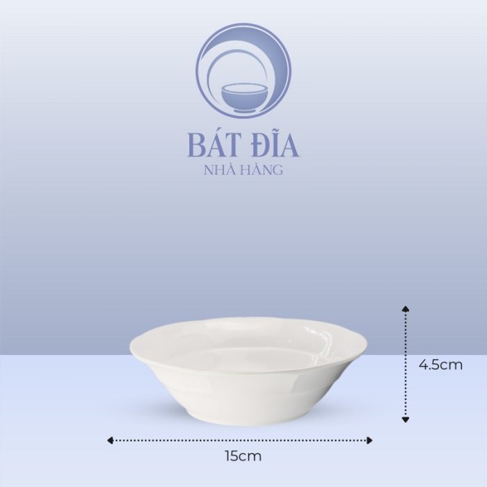 Kích Thước Tô Bèo Rô Đê Melamine Trắng