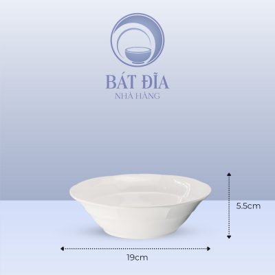 Kích Thước Tô Bèo Rô Đê Melamine Trắng