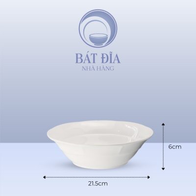 Kích Thước Tô Bèo Rô Đê Melamine Trắng