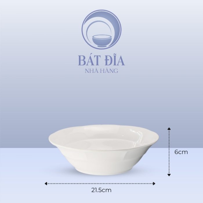 Kích Thước Tô Bèo Rô Đê Melamine Trắng
