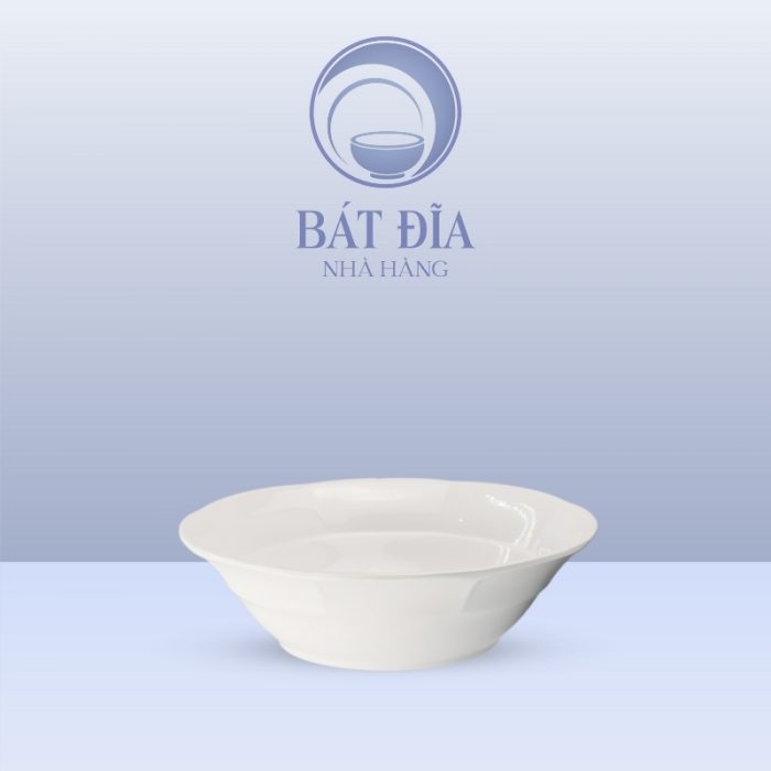 Tô Bèo Rô Đê Melamine Trắng