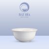 Tô Loe Có Vân Melamine Trắng