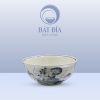 Tô Loe Men Trắng Vẽ Hoa Sen Đen