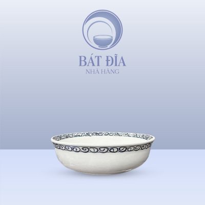 Tô Nhật Men Trắng Vẽ Hoa Dây