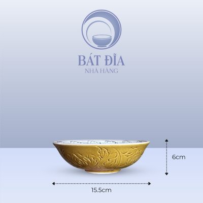 Kích Thước Tô Nông Men Nâu Cá Chép