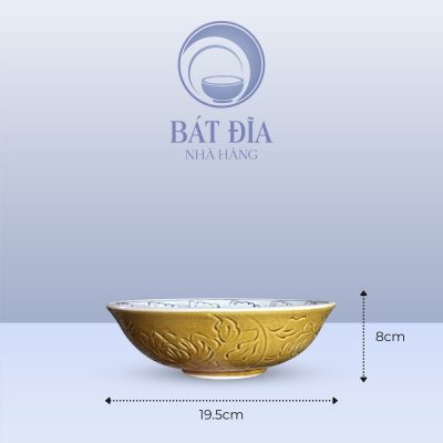 Kích Thước Tô Nông Men Nâu Cá Chép