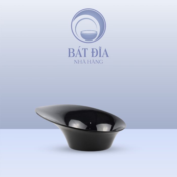 Tô Rau Melamine Đen
