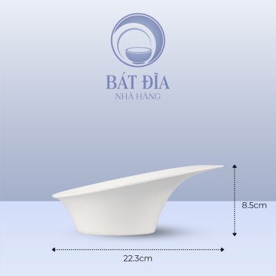 Kích Thước Tô Rau Melamine Trắng