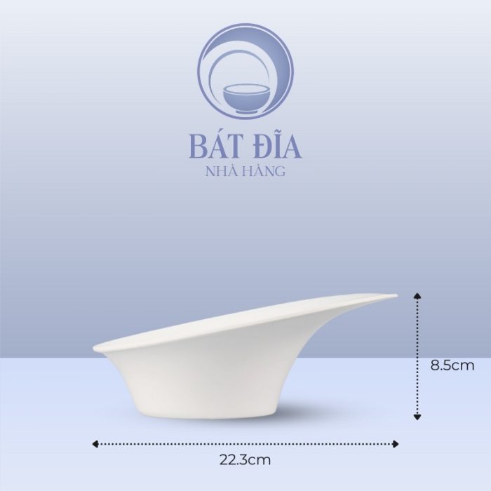 Kích Thước Tô Rau Melamine Trắng