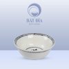Tô Sâu Đựng Phở Men Trắng Vẽ Hoa Dây In Logo