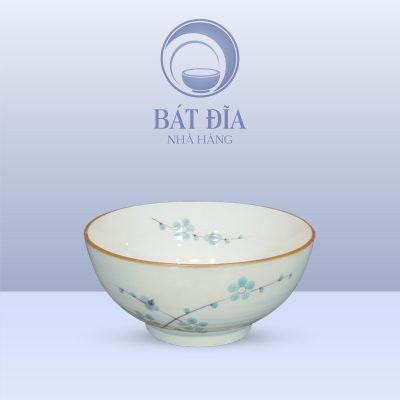 Tô Sâu Men Kem Hoa Đào Xanh