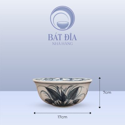 Kích Thước Tô Sâu Men Rạn Vẽ Chuồn Xanh