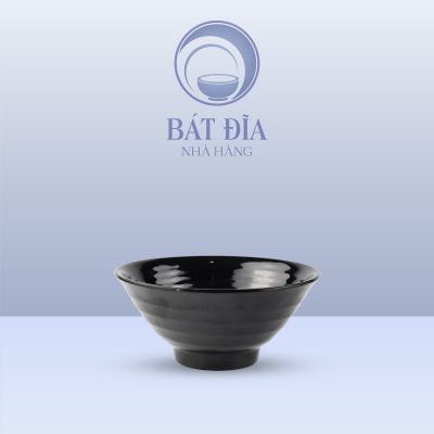 Tô Soup Nhật Melamine Đen