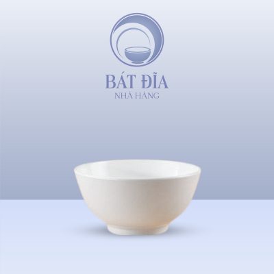 Tô Tròn Melamine Trắng