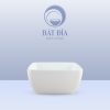 Tô Vuông Melamine Trắng