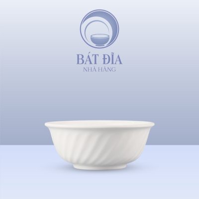 Tô Xoắn Melamine Trắng