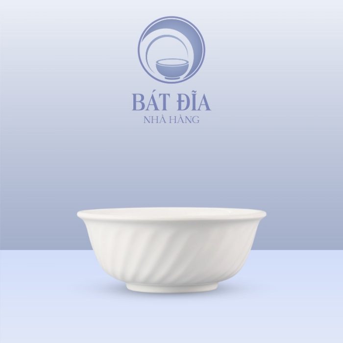 Tô Xoắn Melamine Trắng
