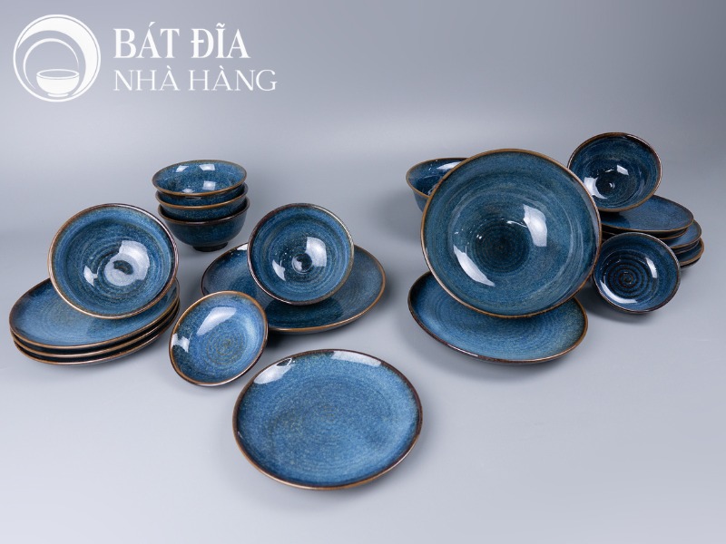 Bát đĩa nhà hàng men hỏa biến
