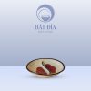 Gia Vị Oval 2 Ngăn Men Kem Hoa Sứ Đỏ